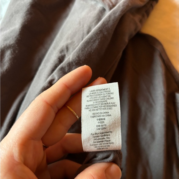 Free People Grey/Brown Ling Sleeve Blouse - Picture 7 of 8